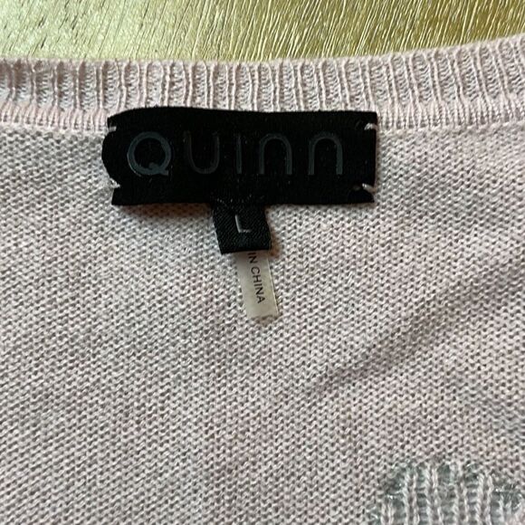 Quinn Polka Dot Cashmere Sweater - Picture 2 of 6